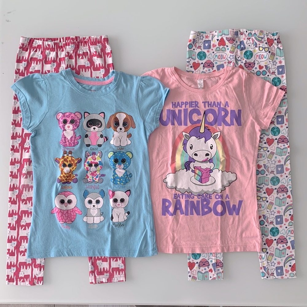 Top/ Carter’s Leggings 2 Sets GUC